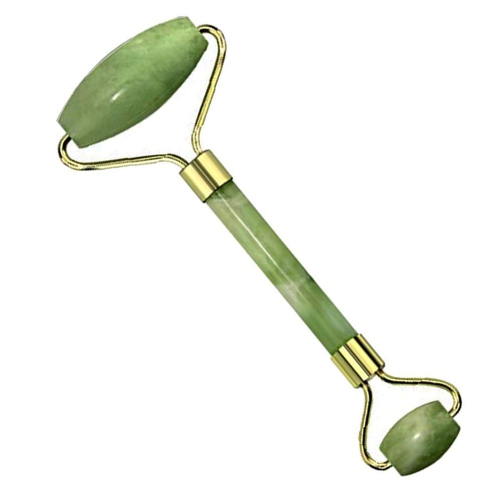True to Skin Jade & Rose Quartz Guasha and Face Roller (Batu Giok Asli)