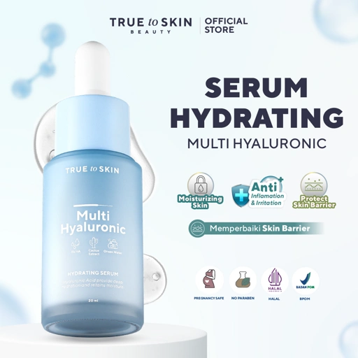 Image of True to Skin Multi Hyaluronic Hydrating & Skin Barrier Serum - Melembapkan, Recovery Skin Barrier