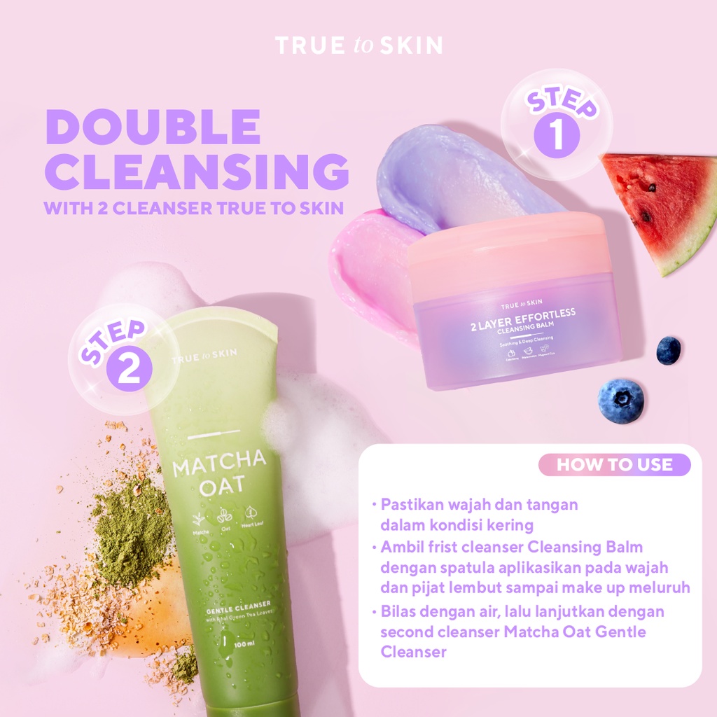 [TRUE TO SKIN x YUPI] 2 Layer Effortless Cleansing Balm 80gr