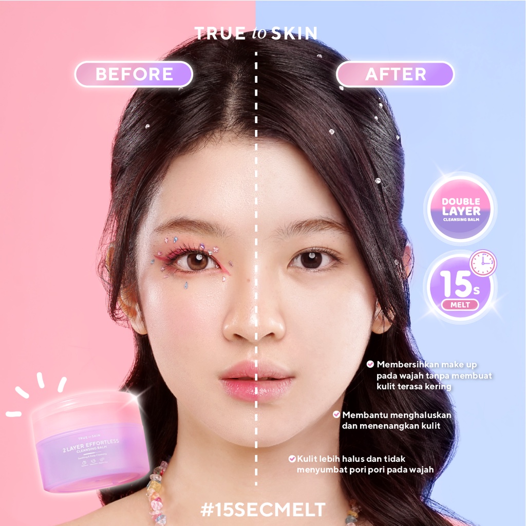 [TRUE TO SKIN x YUPI] 2 Layer Effortless Cleansing Balm 80gr