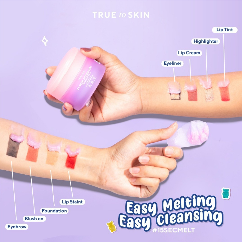 [TRUE TO SKIN x YUPI] 2 Layer Effortless Cleansing Balm 80gr
