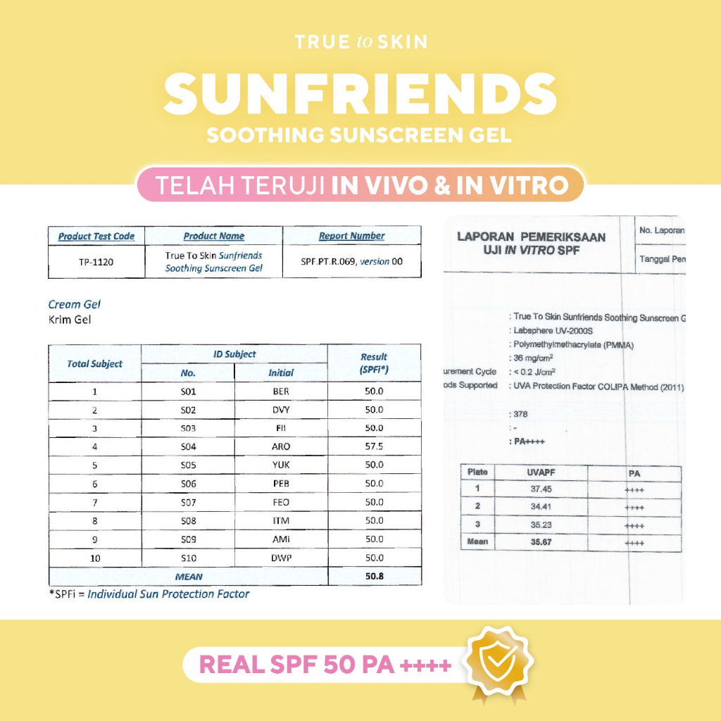 True to Skin Sunfriends Sunscreen Gel SPF 50 PA++++
