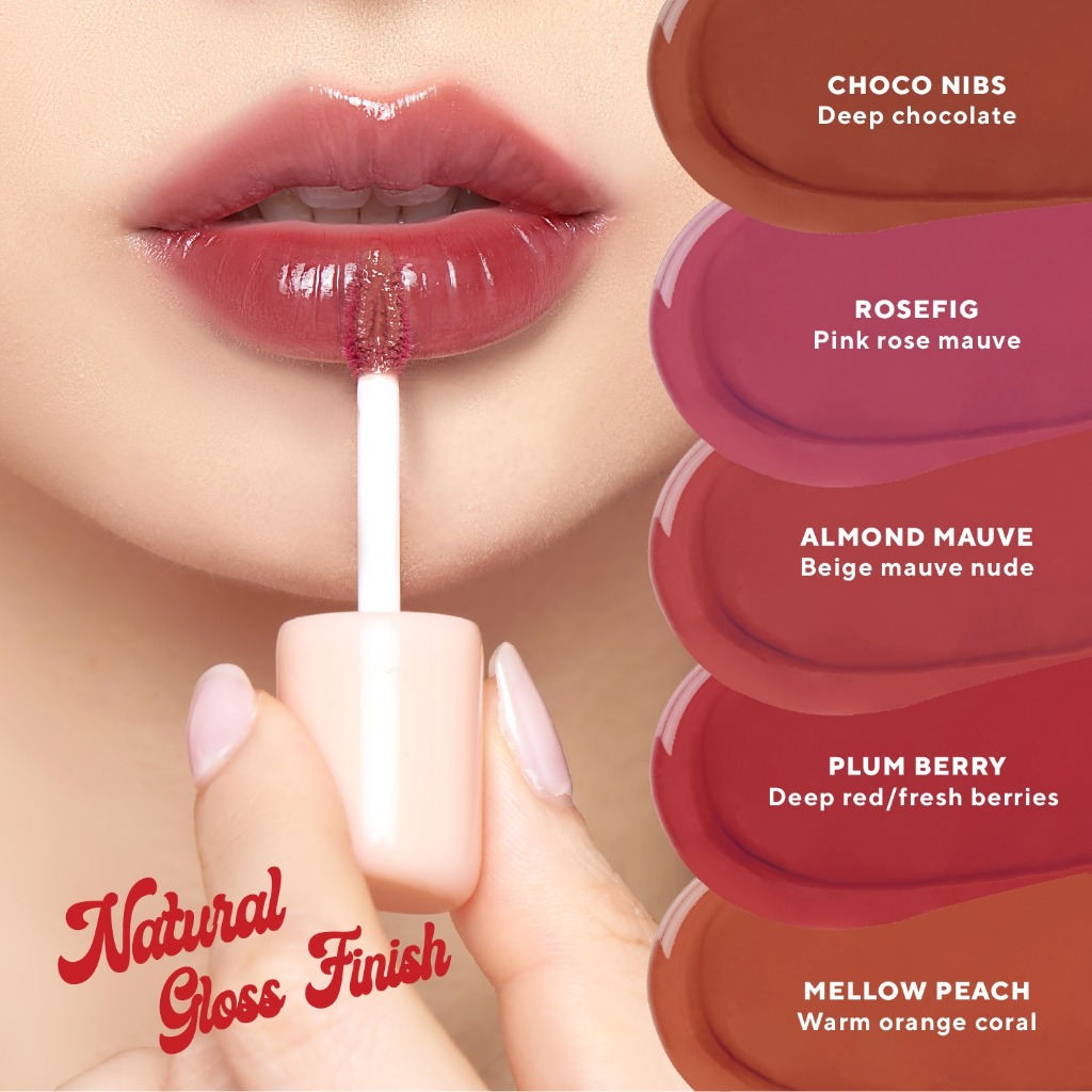 True to Skin - Juicy Glass Tint , Longlasting Stain Anti Kering Ultra Light Tahan Lama 8 Jam Moisturizing (Lip Tint)
