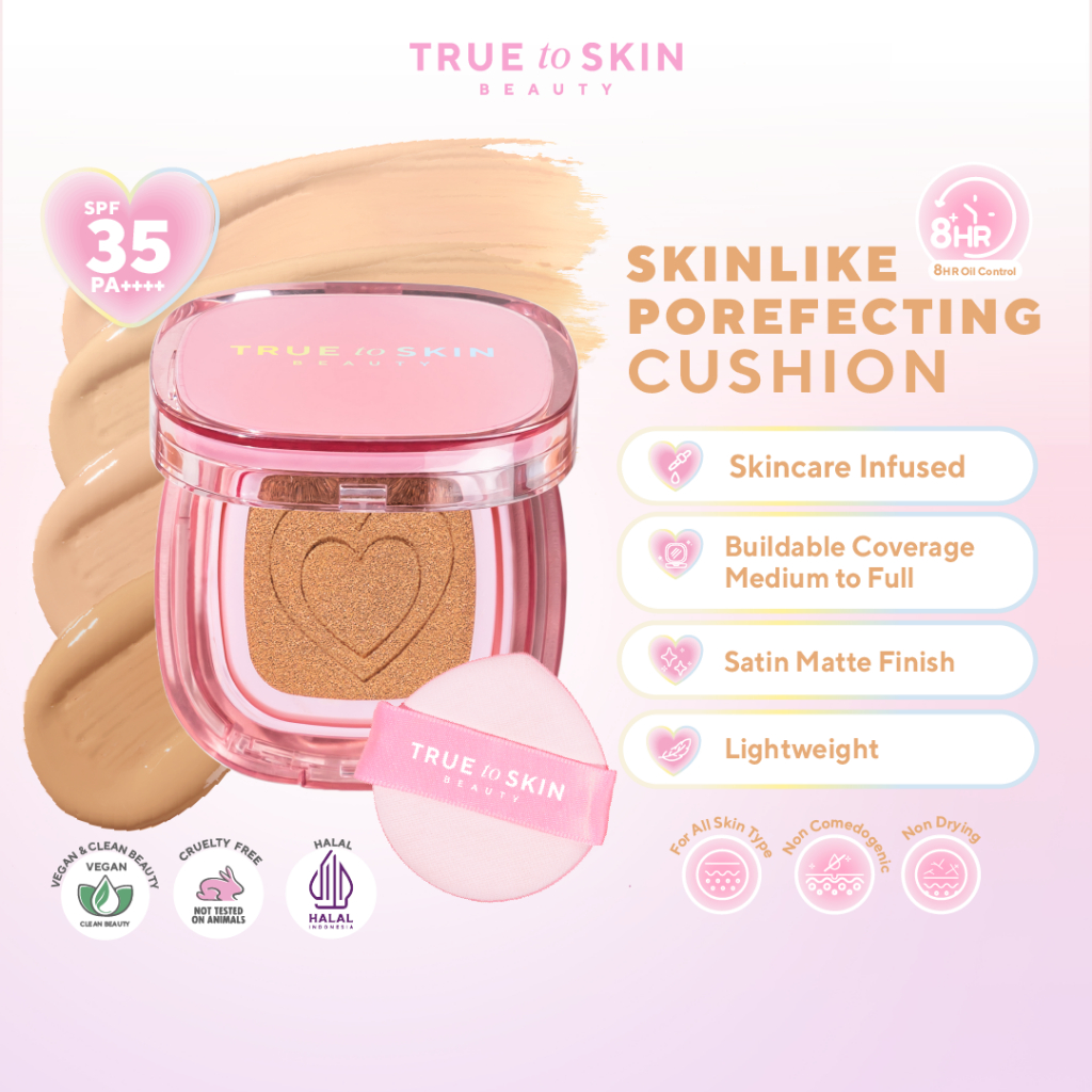 [ BEST DEAL ] CUSHION + REFILL - Skinlike Porefecting Cushion SPF 35 PA++++ ( BEST SELLER )