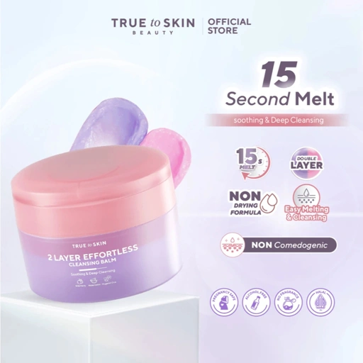 Image of [TRUE TO SKIN x YUPI] 2 Layer Effortless Cleansing Balm 80gr