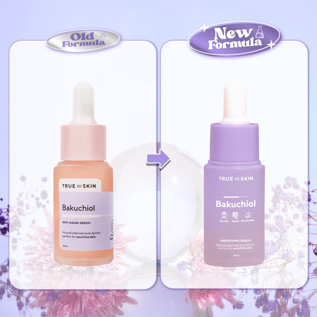 True to Skin Bakuchiol Skin Smoothing & Anti-aging Serum - Tekstur Kulit, Mengatasi Jerawat, Alternatif Natural Retinol