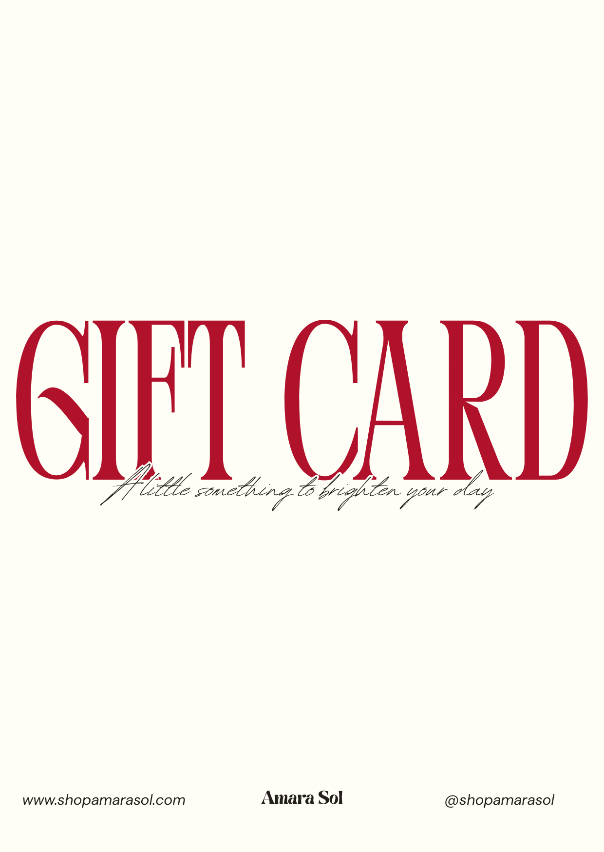 Gift Card (Digital)