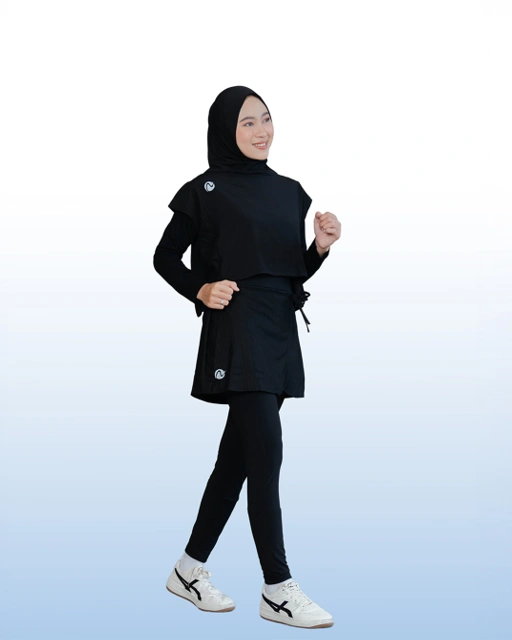 Image of Serena Motion Fit Black – Sport Set Hijab