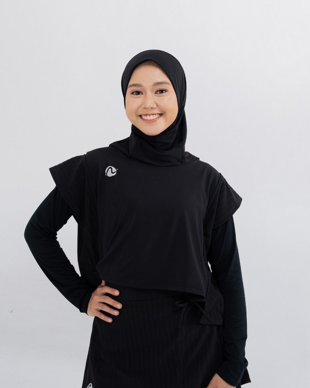 All Color Top Vest Hijab by Nixie Active - Atasan Rompi Hijab Olahraga Wanita