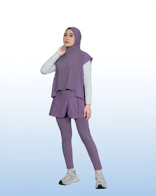 Image of Serena Motion Fit Plum – Sport Set Hijab