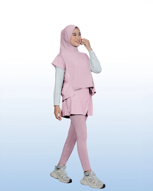 Image of Serena Motion Fit Soft Pink – Sport Set Hijab