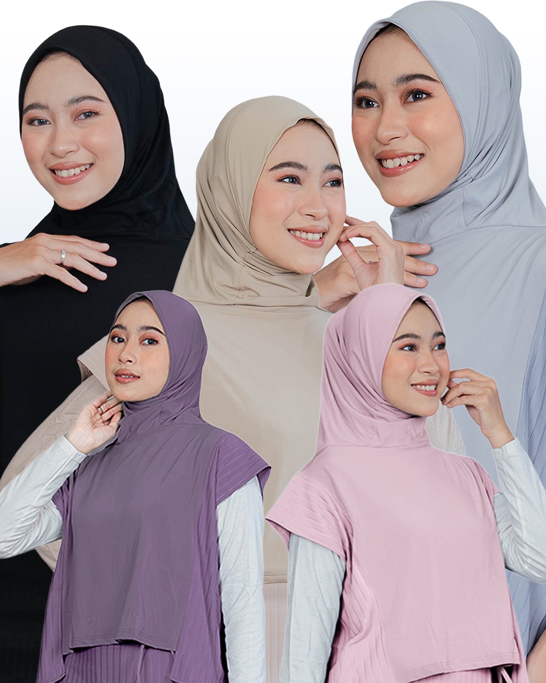 All Color Top Vest Hijab by Nixie Active - Atasan Rompi Hijab Olahraga Wanita