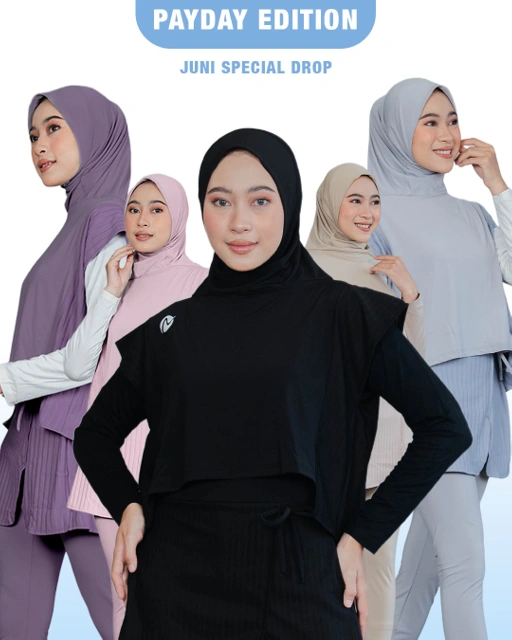 Image of All Color Top Vest Hijab by Nixie Active - Atasan Rompi Hijab Olahraga Wanita
