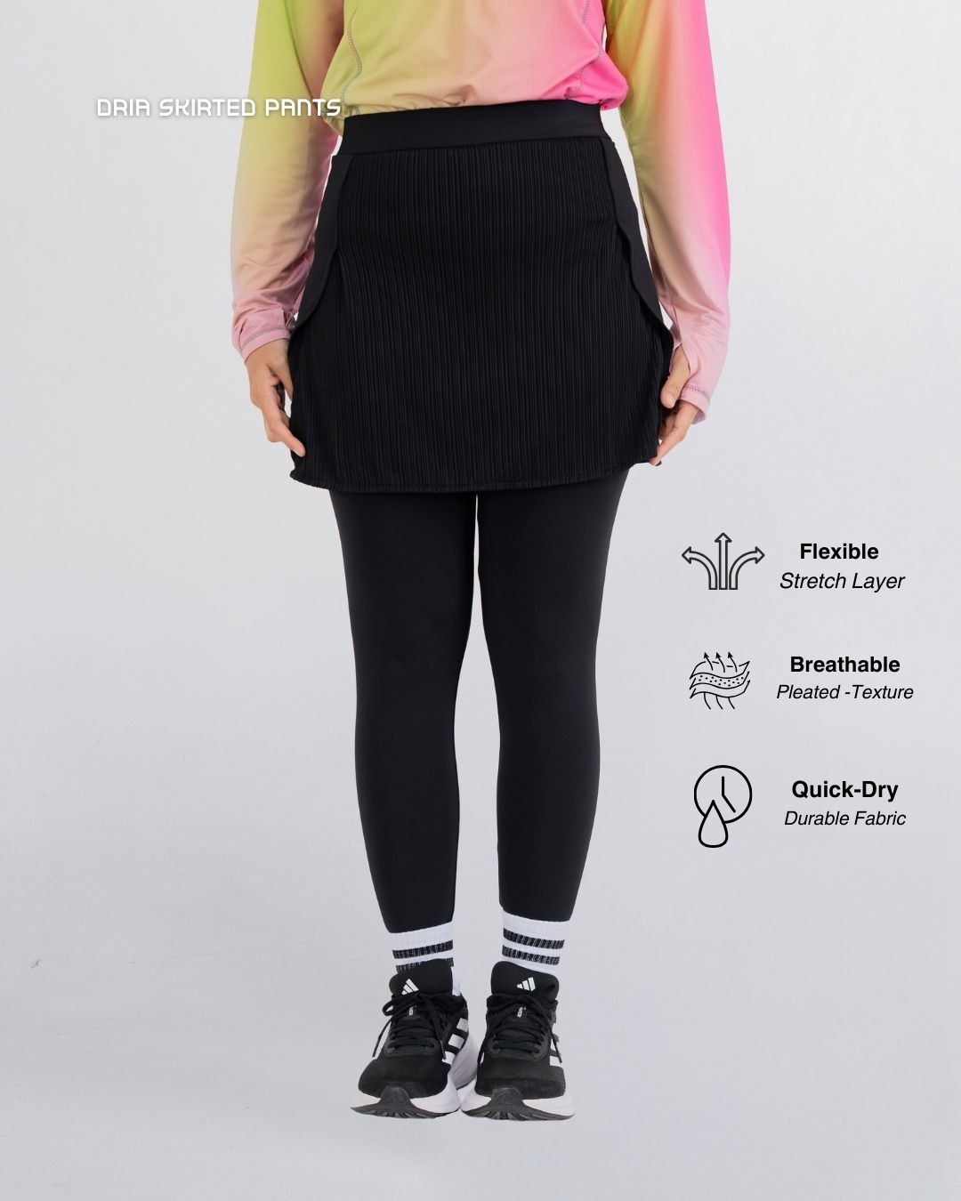 Dria Skirted legging - Black