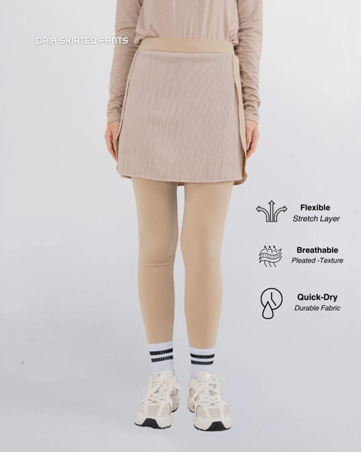 Image of Dria Skirted Legging - Latte