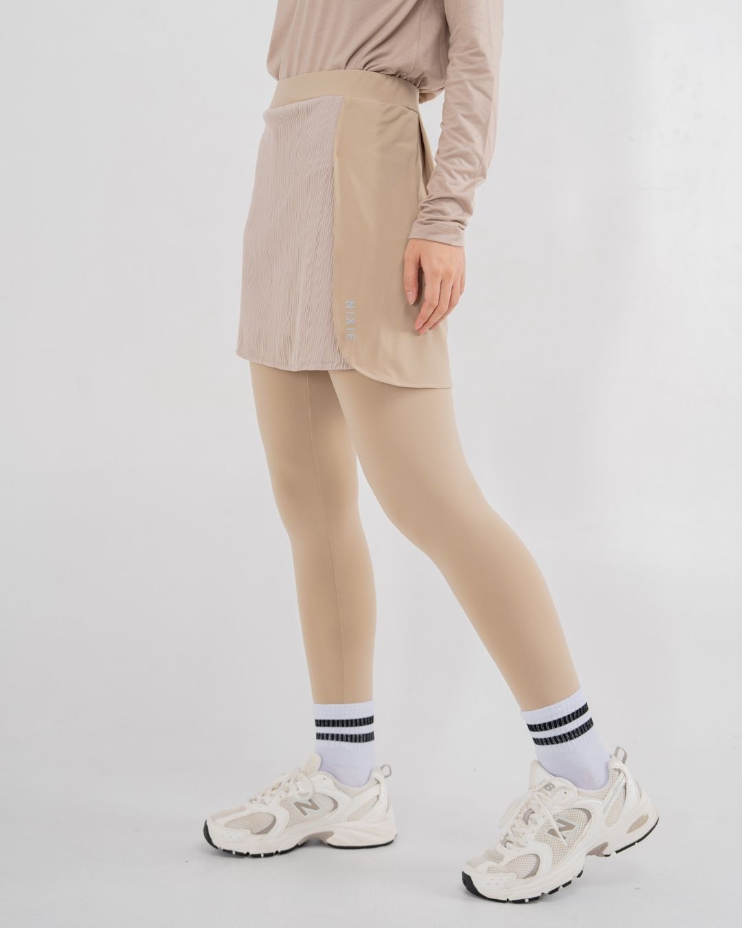 Dria Skirted Legging - Latte