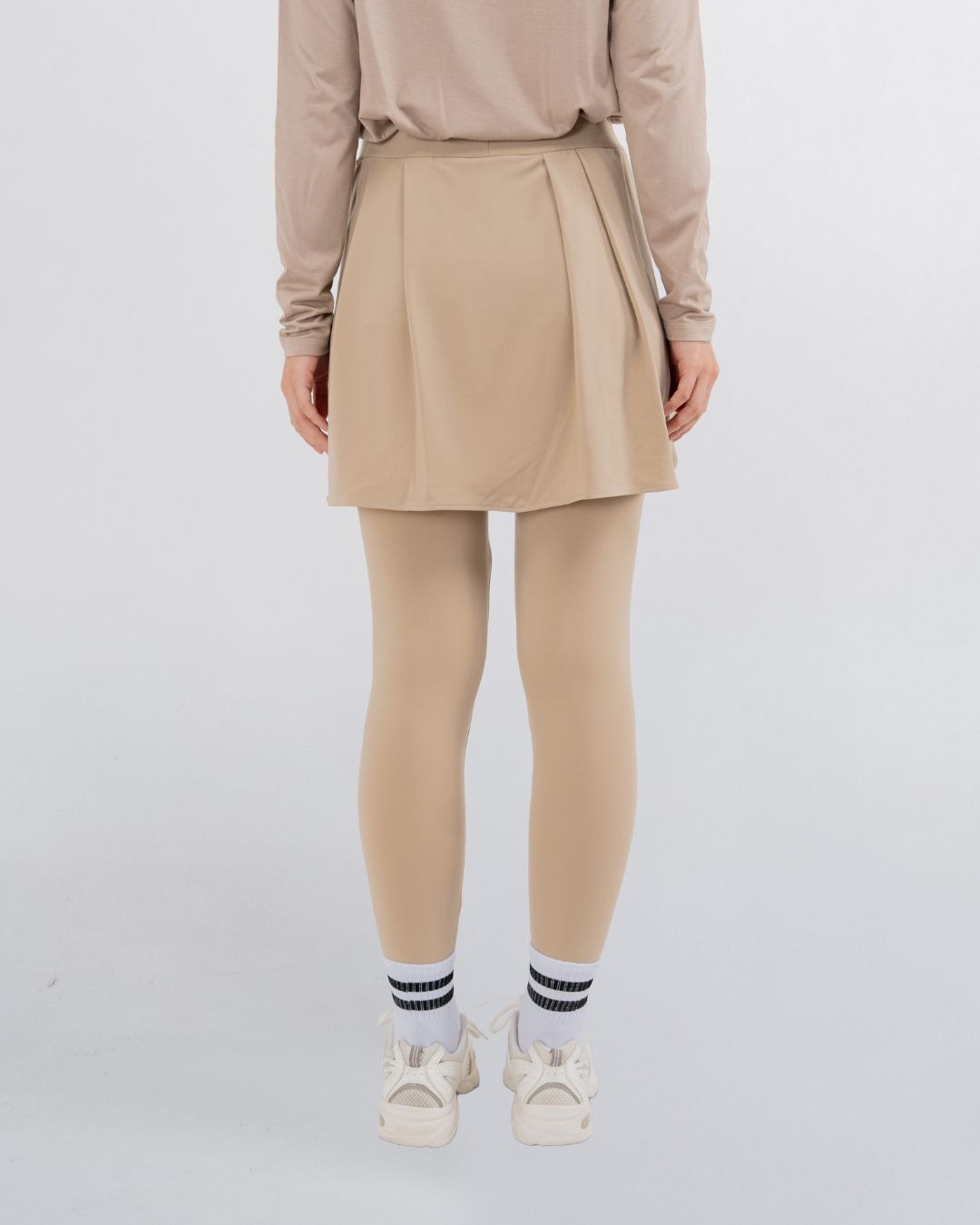 Dria Skirted Legging - Latte
