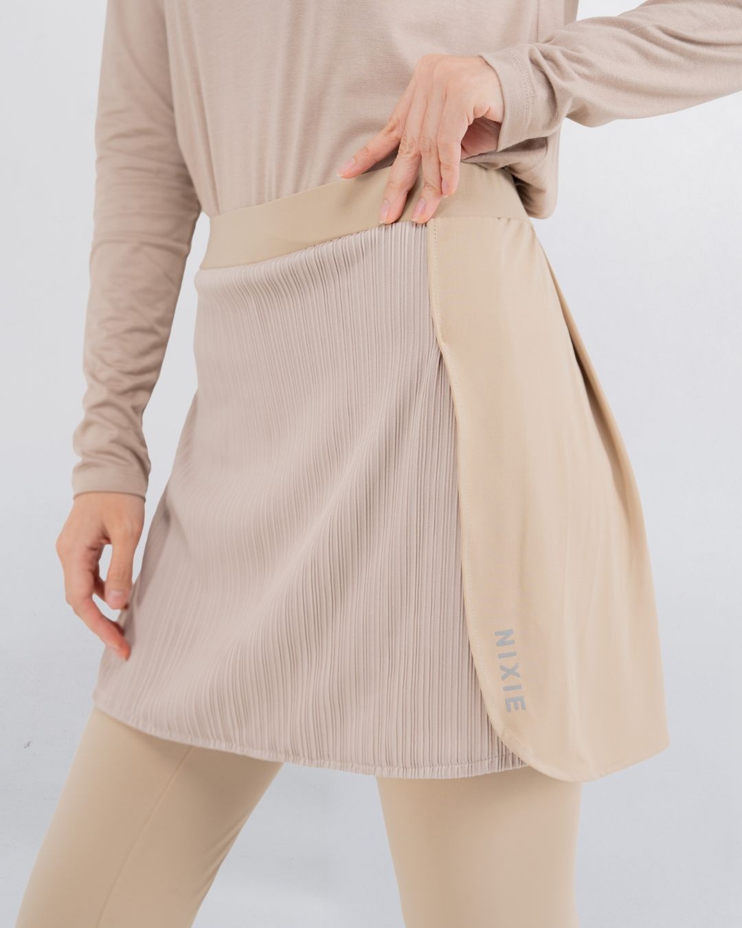 Dria Skirted Legging - Latte