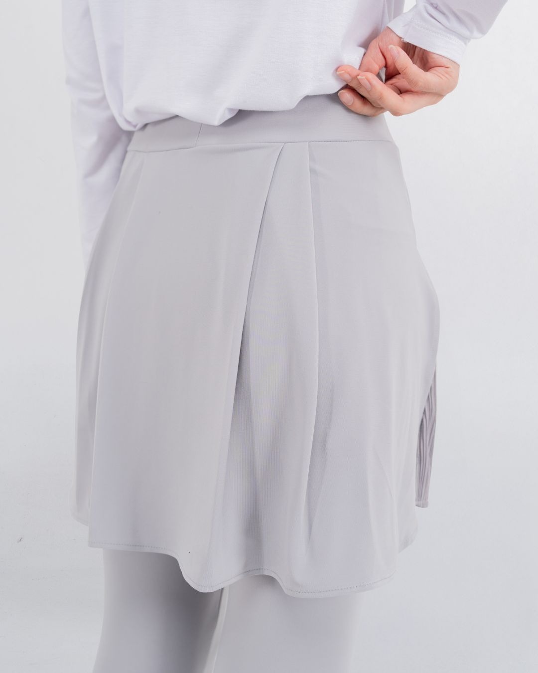 Dria Skirted Legging - Grey Soft Blue