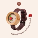 Maja Watch Jam Tangan Kayu - National Flower Rafflesia Arnoldi