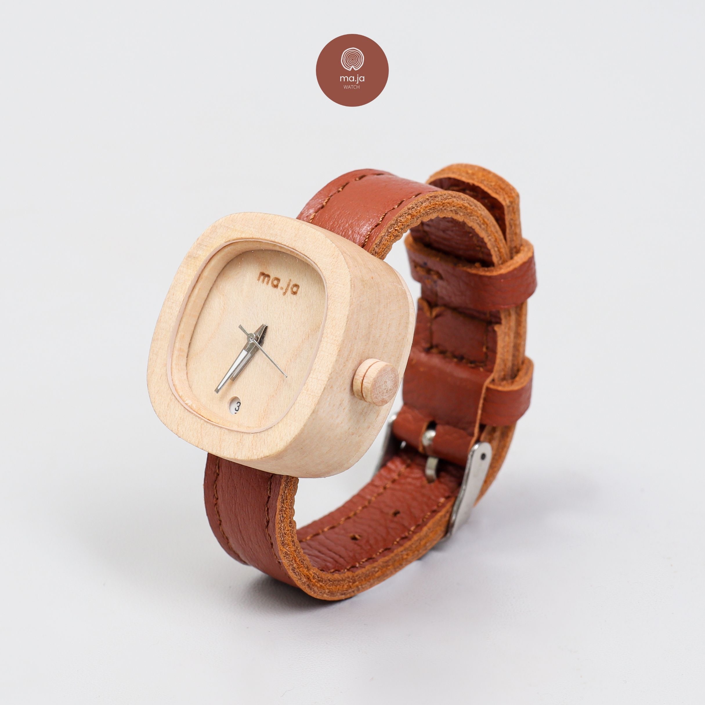 Maja Watch Jam Tangan Kayu - Sinta Coklat Series