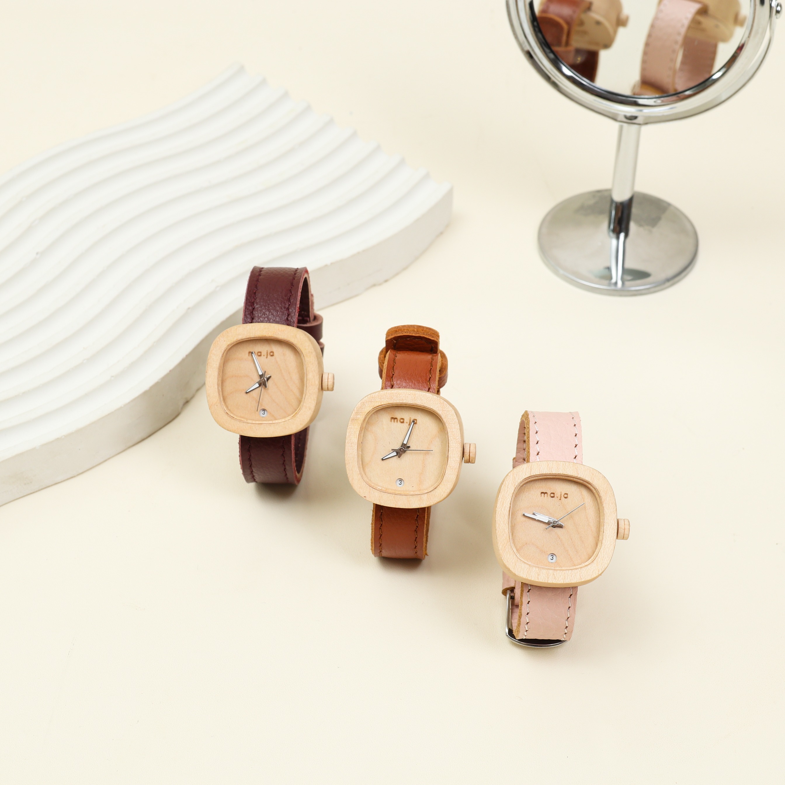 Maja Watch Jam Tangan Kayu - Sinta Coklat Series