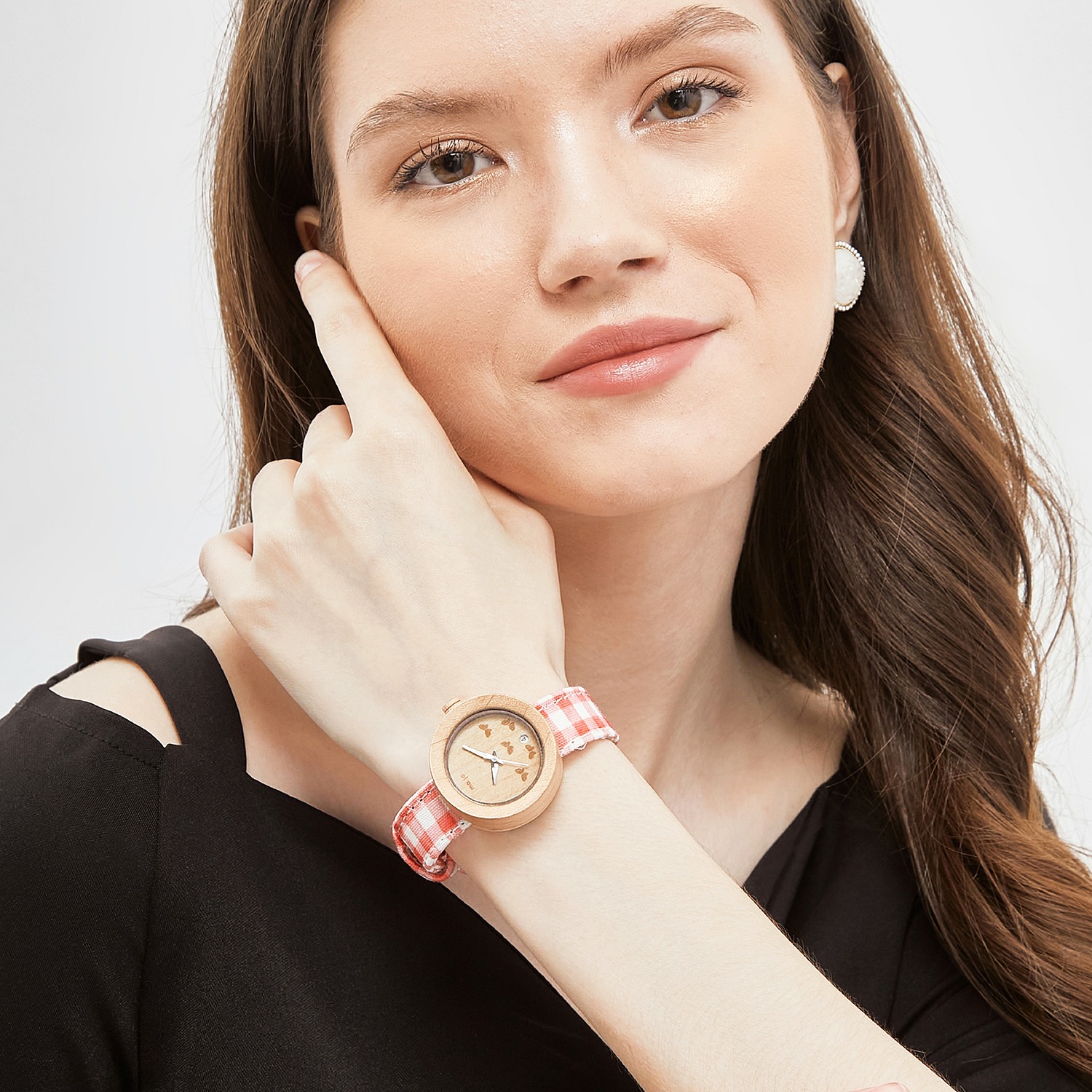 Maja Watch Jam Tangan Kayu - Kupu Sayap Renda Maple