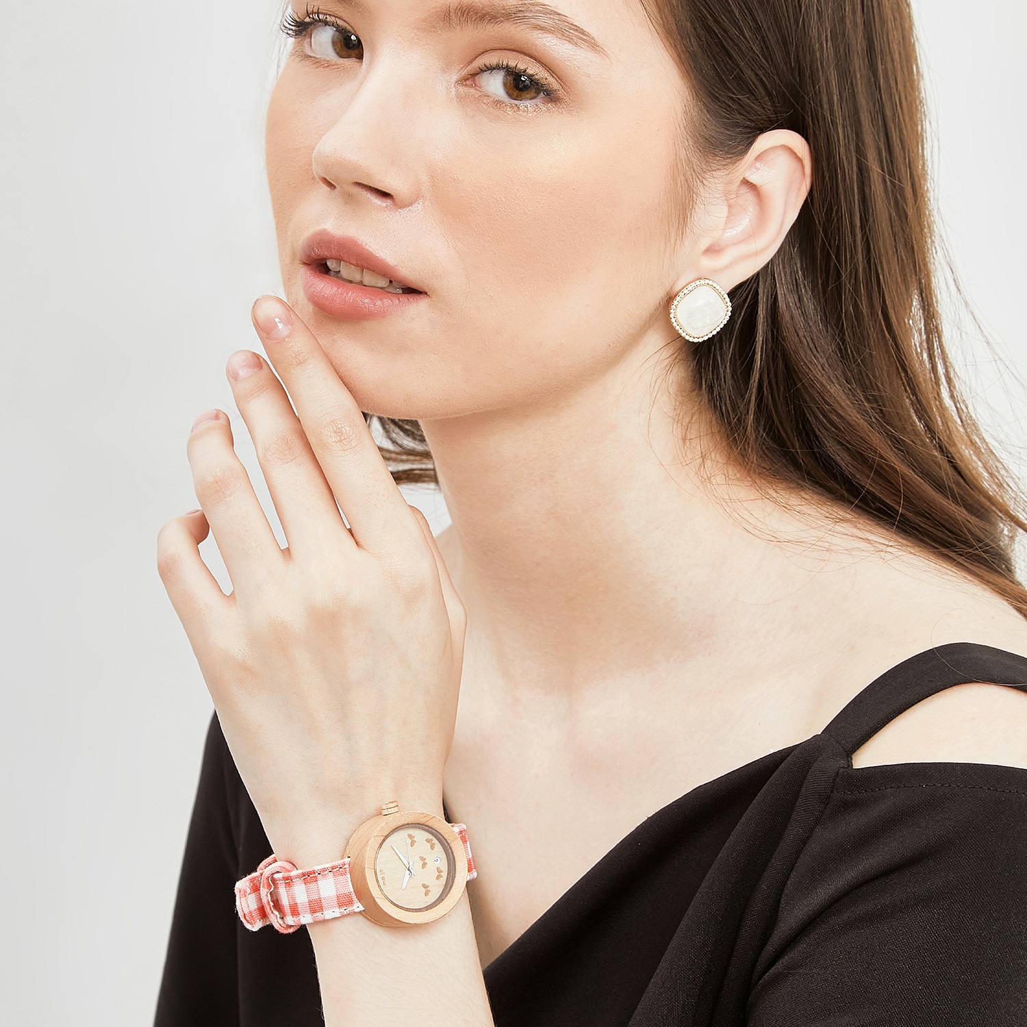 Maja Watch Jam Tangan Kayu - Kupu Sayap Renda Maple