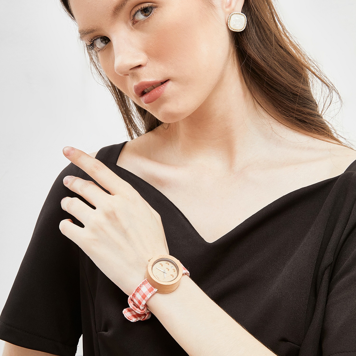 Maja Watch Jam Tangan Kayu - Kupu Sayap Renda Maple