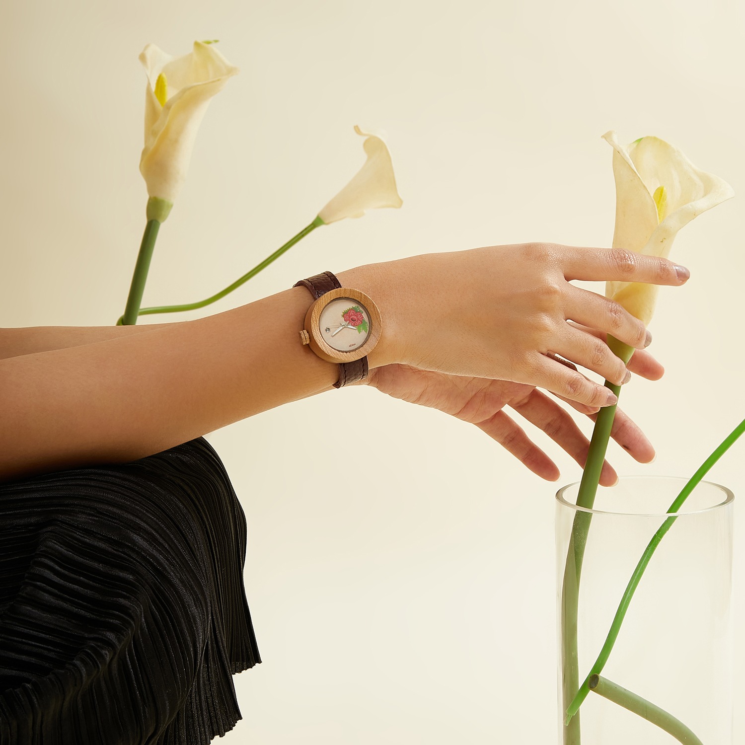 Maja Watch Jam Tangan Kayu - National Flower Rafflesia Arnoldi
