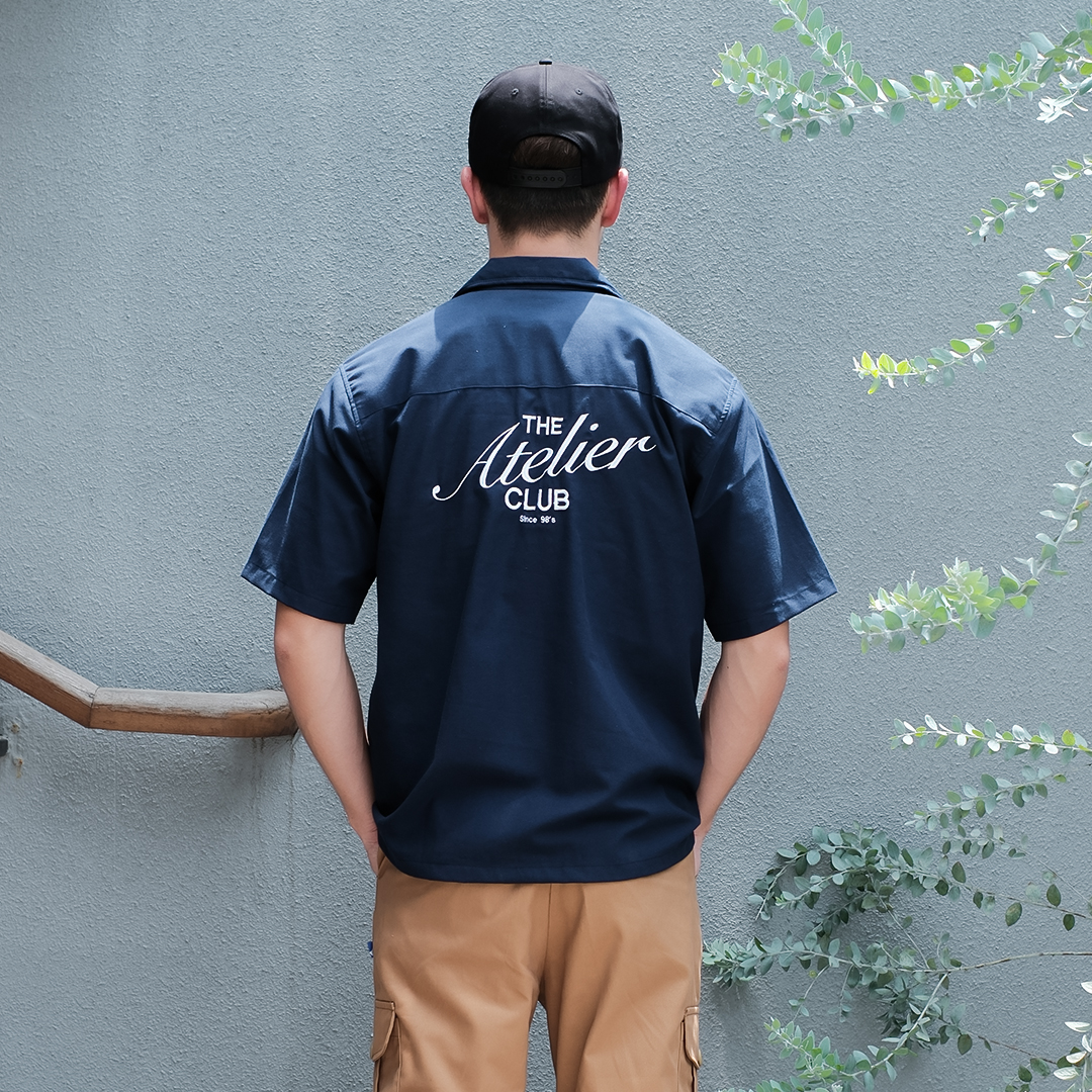 The Atelier Boxy Shirt in Blue