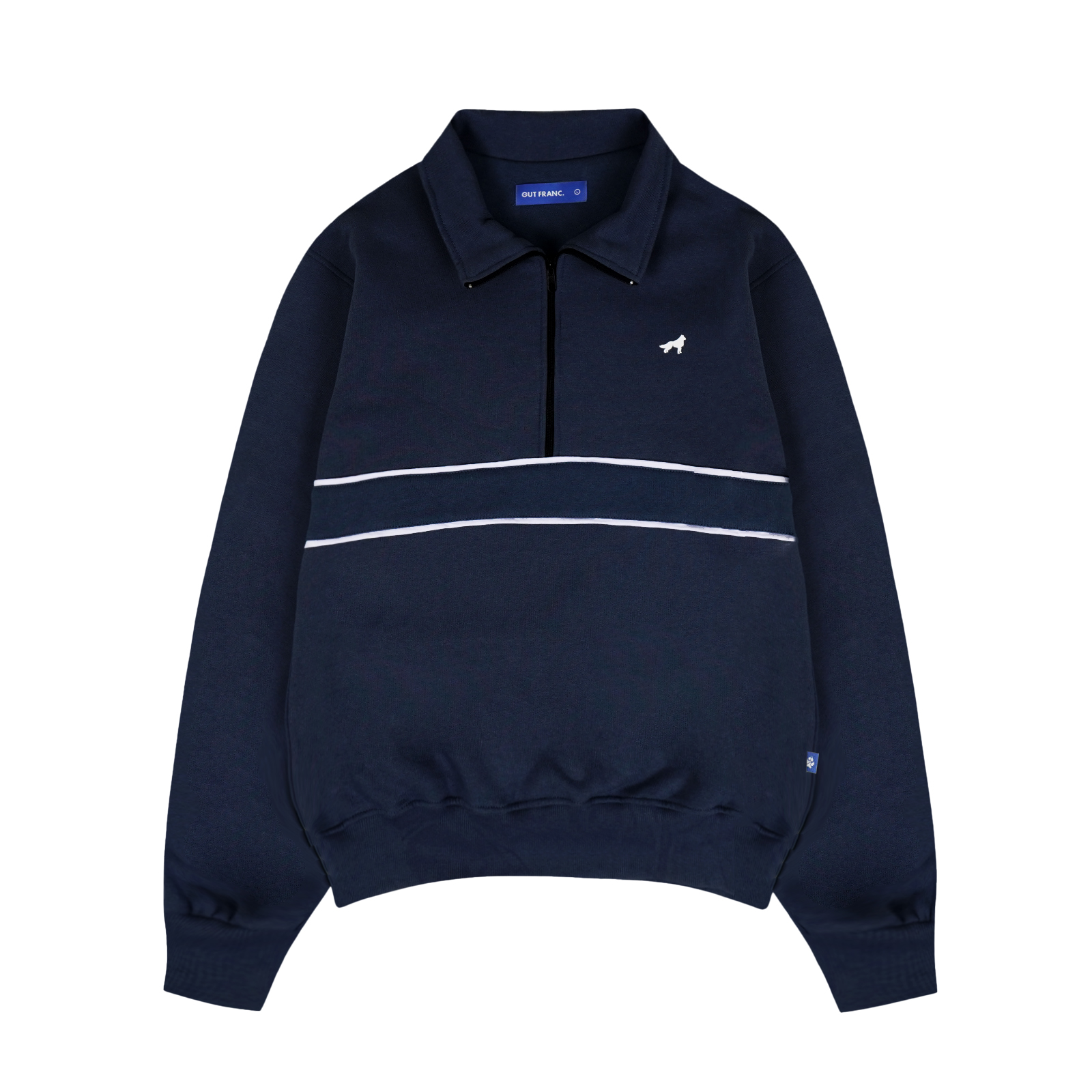 Franc Navy Half Zip Sweater