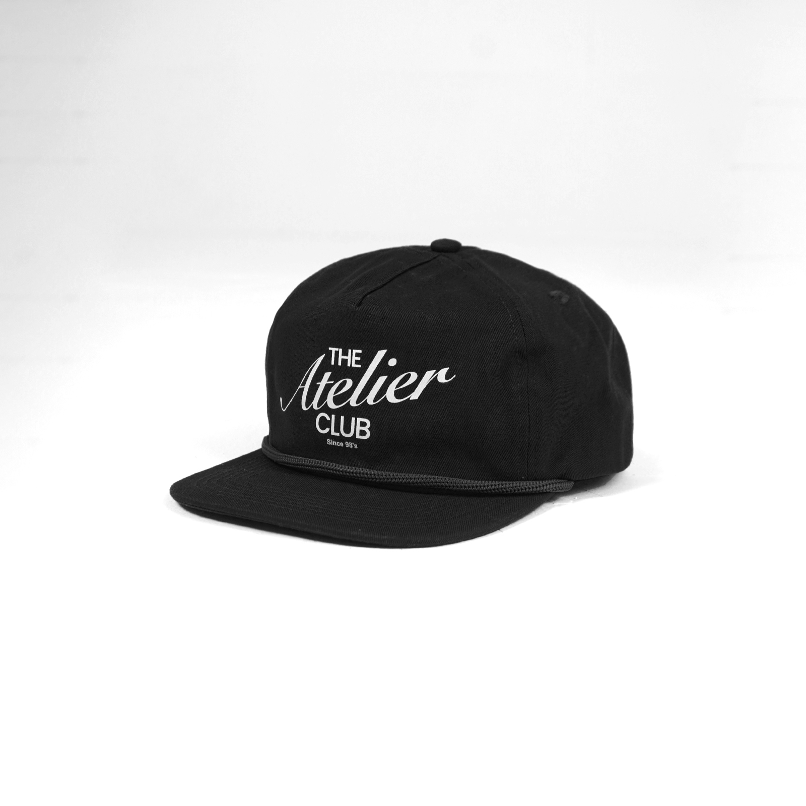 Atelier Script Logo Cap Black
