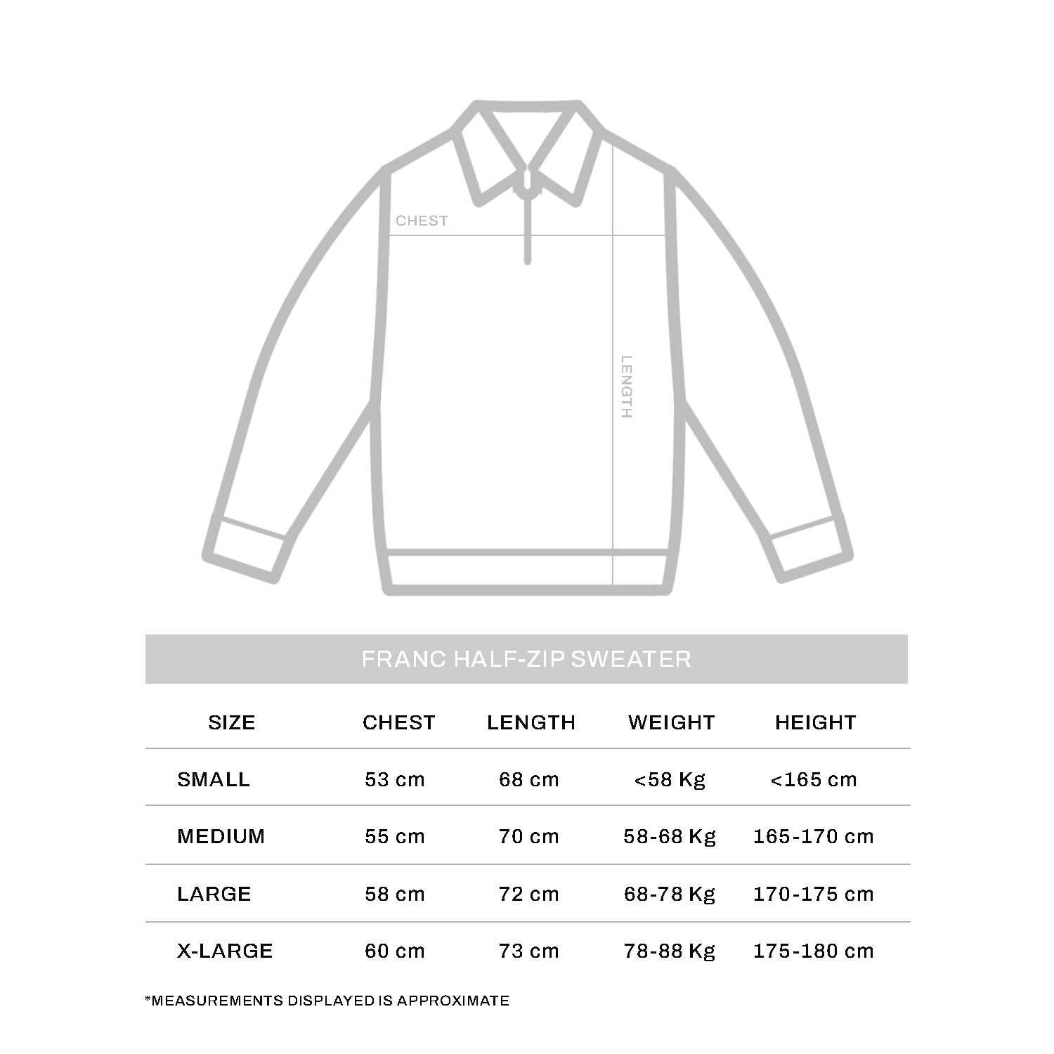 Franc Green Half Zip Sweater