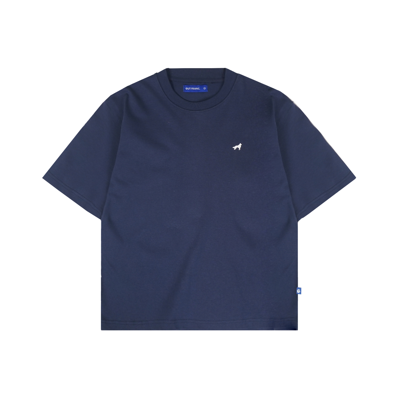 Franc Boxy Heavy Cotton Tees In Blue