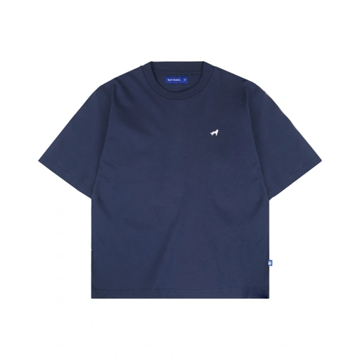 Image of Franc Boxy Heavy Cotton Tees In Blue