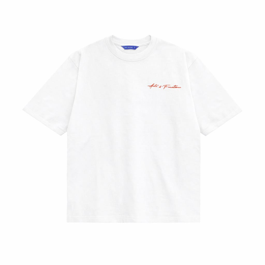 Arte Function Oversized Heavyweight Tees In White