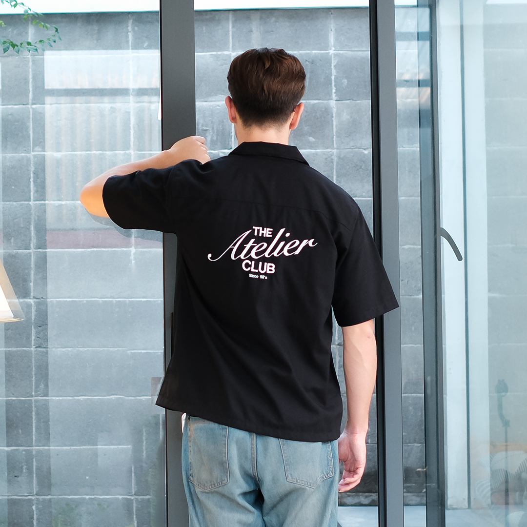 The Atelier Boxy Shirt in Black