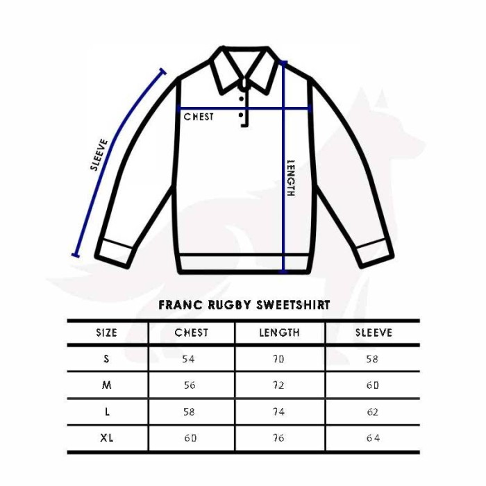 Franc Navy Rugby Sweatshirt