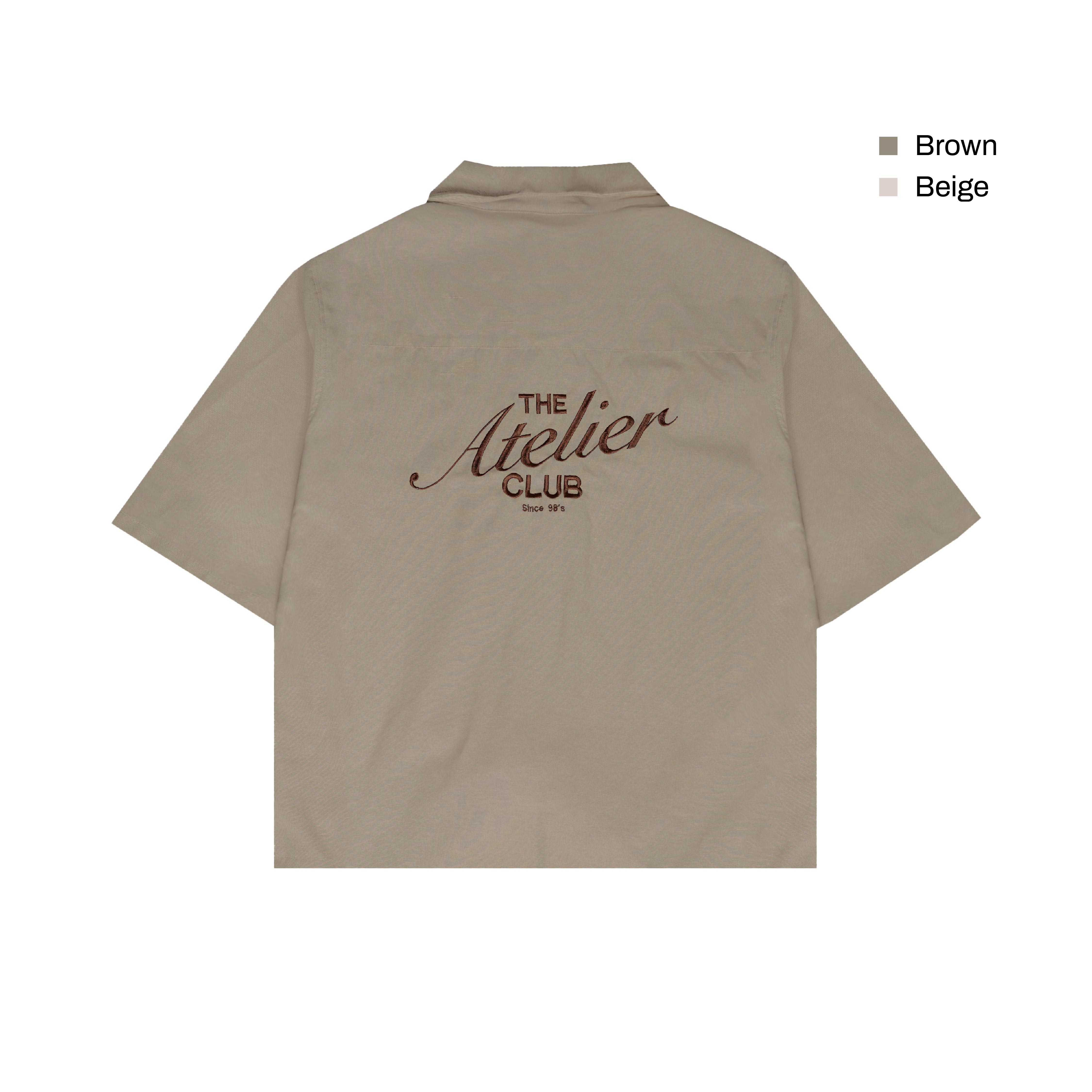 The Atelier Boxy Shirt in Beige