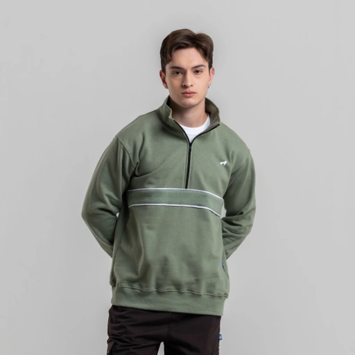 トップス CPFM GREEN FLASH DEMIM HALF ZIP FLEECE CPFM GREEN FLASH DEMIM HALF ZIP FLEECE