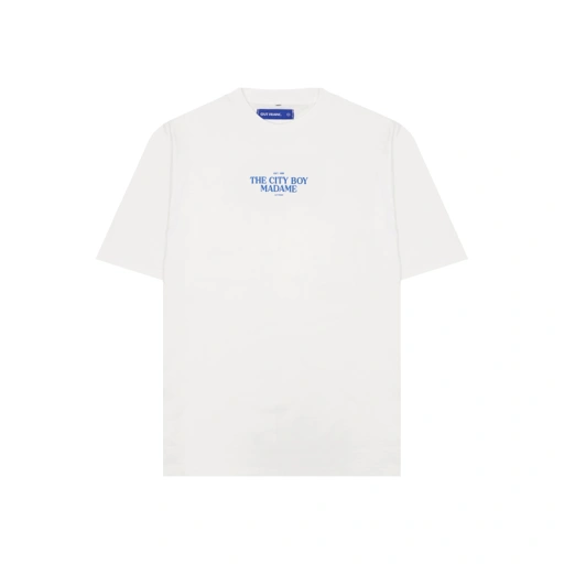 Image of City Boy Madame Regular Cotton Tees In White