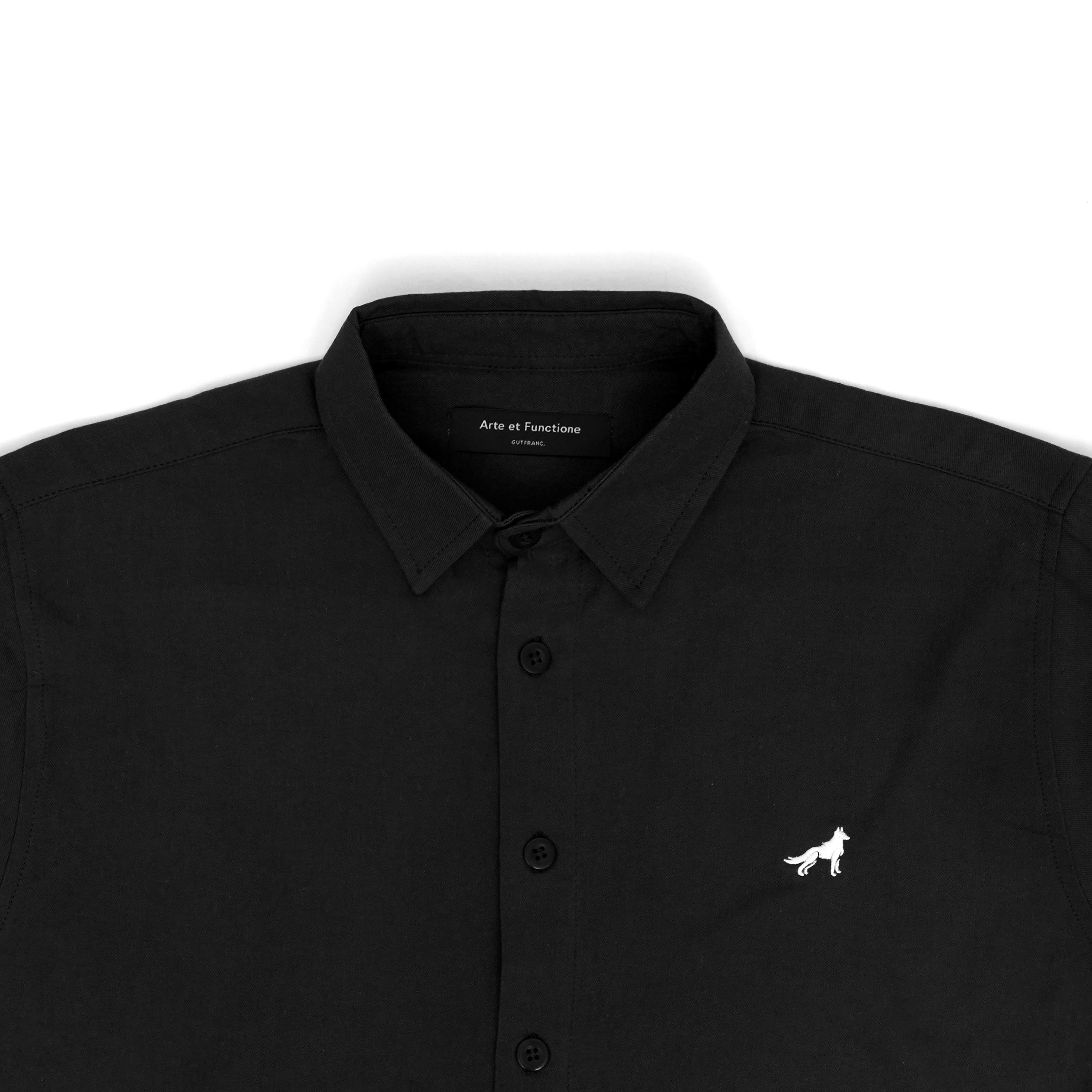 Franc Cotton Le Casual Shirt in Black