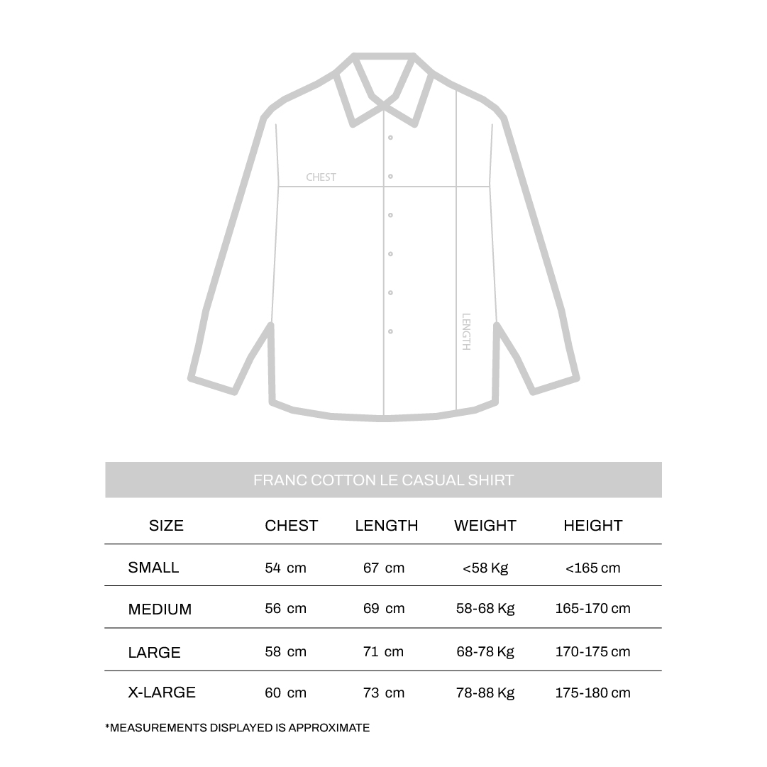 Franc Cotton Le Casual Shirt in Black