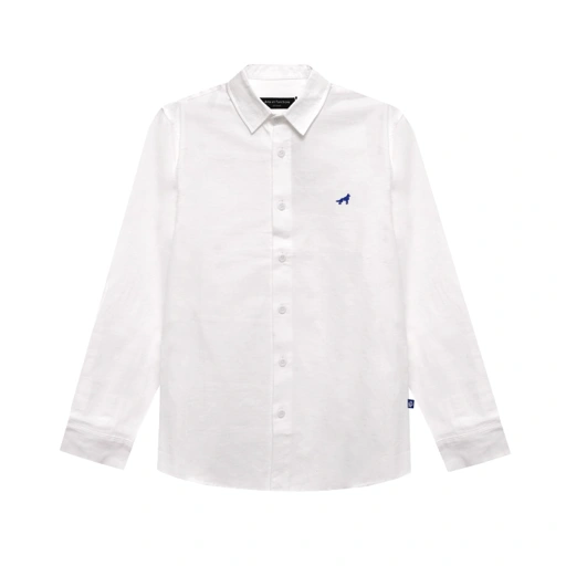 Franc Cotton Le Casual Shirt in White