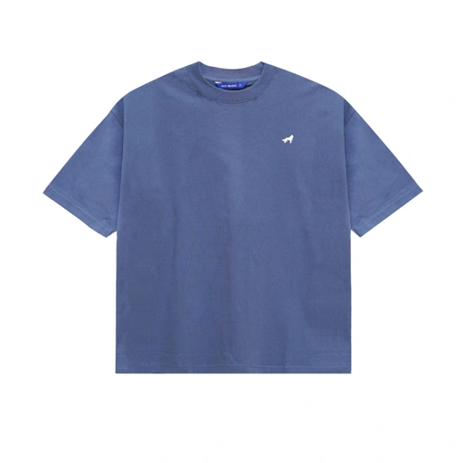 Image of Franc Oversized Heavy Cotton Tees in Steel Blue