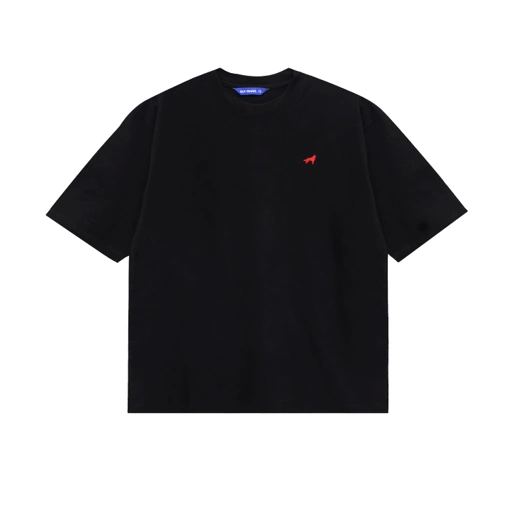 Image of Franc Oversized Heavy Cotton Tees in Black