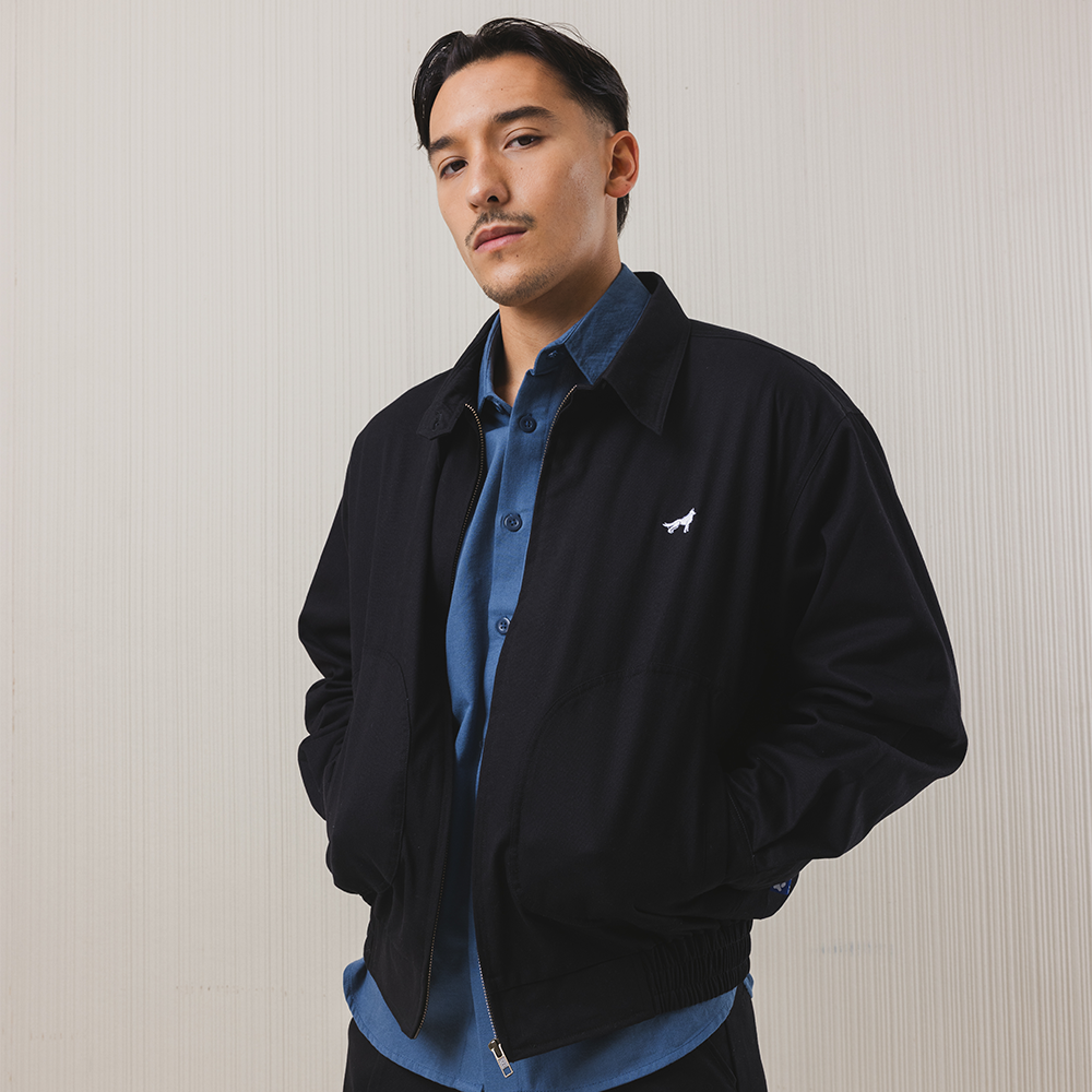 Franc London Harrington Jacket in Black