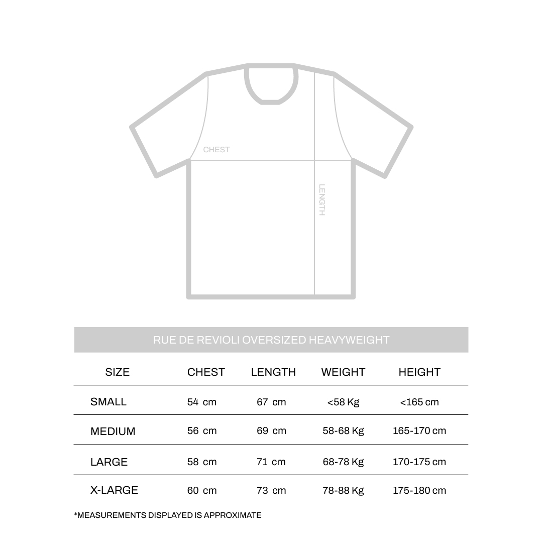 Rue de Revioli Oversized Heavyweight Tees
