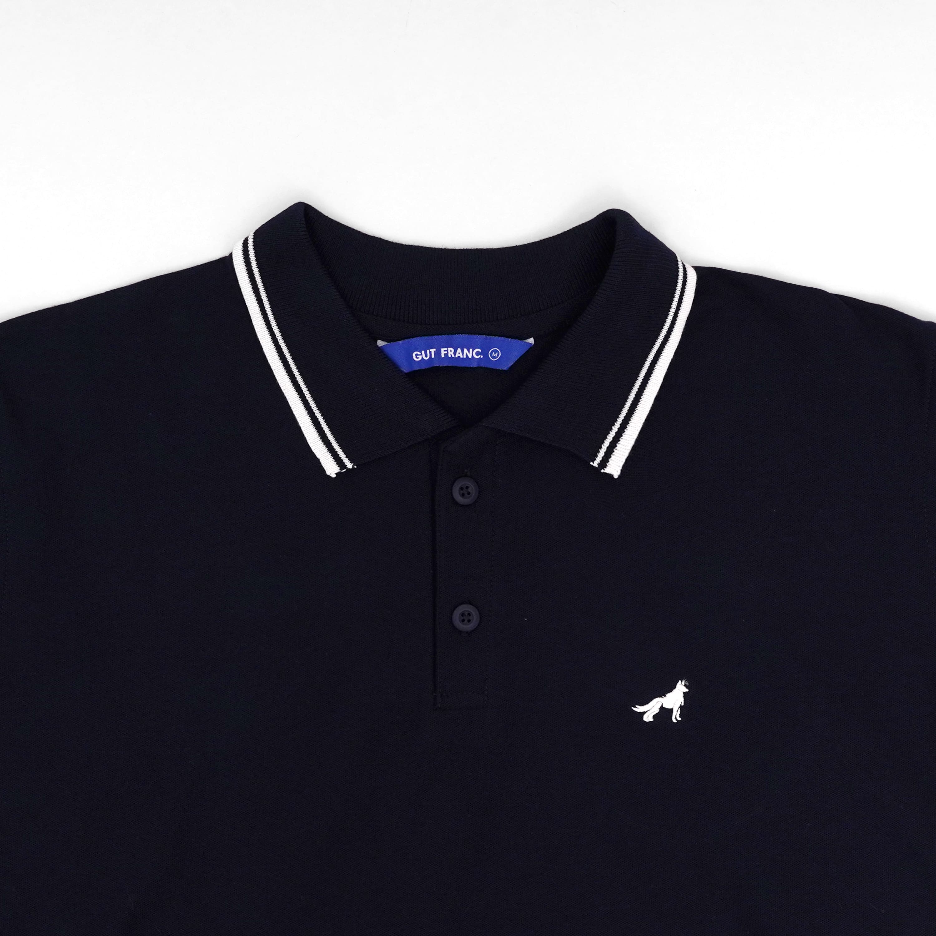 The Franc Terry Polo Shirt SS In Navy